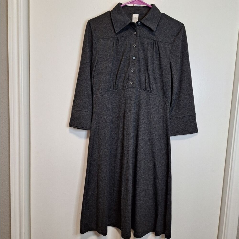 Avon Charcoal Gray Collared Dress